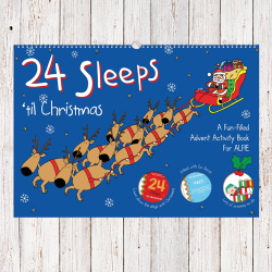 24 Sleeps ’til Christmas personalized activity book