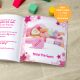 Personalized Pink Party book illustrations