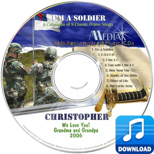 I'm a Soldier Personalized Children's Digital Music MP3