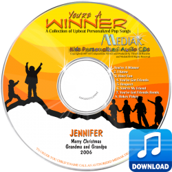 You're a Winner Personalized Children's Digital Music MP3