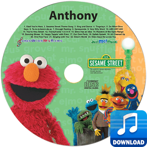 Sesame Street Elmo and Friends Personalized Children's Music MP3