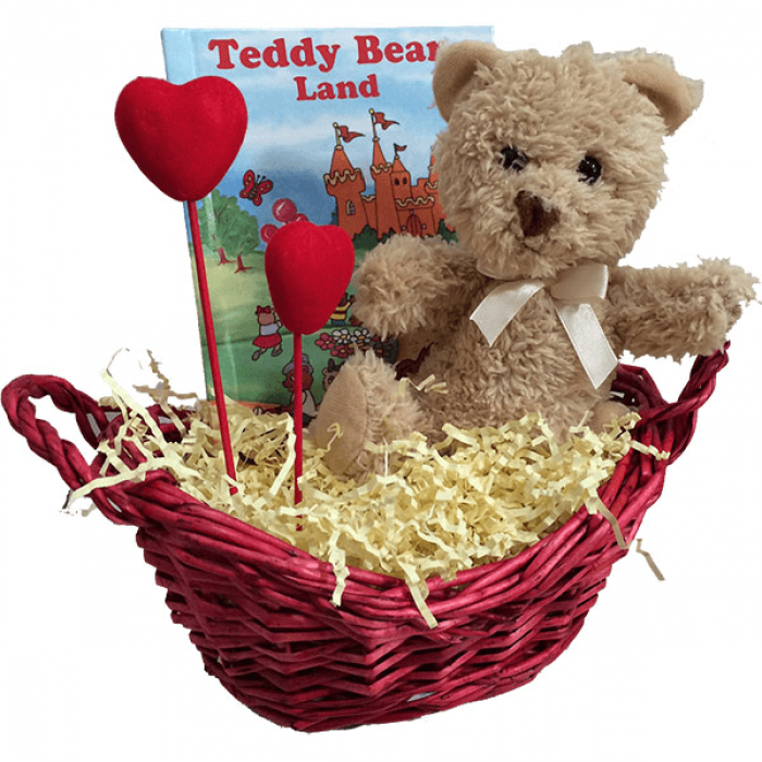teddy bear basket
