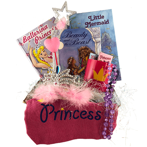 Princess Personalized Books Gift Basket