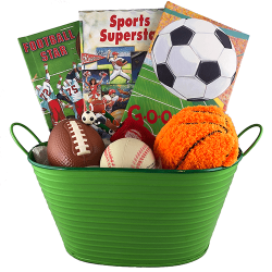 Sports Gift Basket - Personalized Children's Books