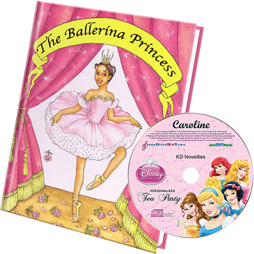 Princess Personalized Children's Book and Kid's Music CD - Ethnic Version