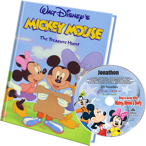Mickey Personalized Book and Music CD