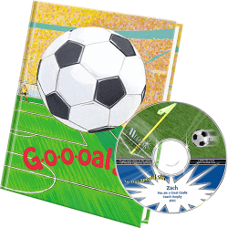 Personalized Soccer Book and Music Gift Set