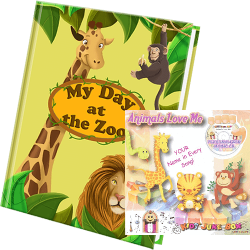 My Day at the Zoo Personalized Book and Animals Love Me Music CD