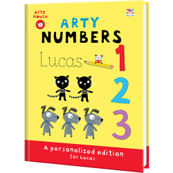 Personalized Arty Mouse Numbers Book