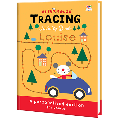Personalized Arty Mouse Tracing Book