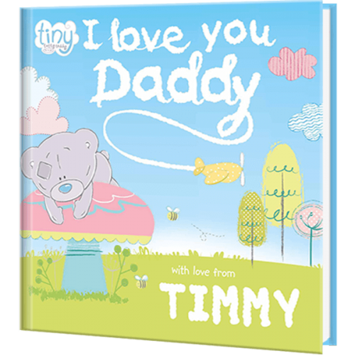 Personalized Children's Tiny Tatty Teddy I Love You Daddy Book