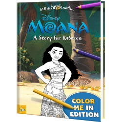 Disney Moana Personalized Coloring Book