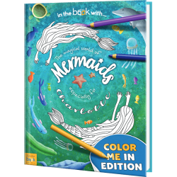 Magical World of Mermaids Personalized Coloring Book