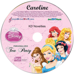 Disney Princess Tea Party Personalized Music CD