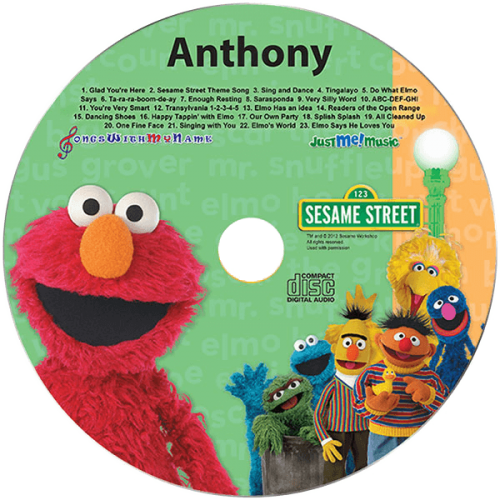 Elmo and Friends Personalized Music CD