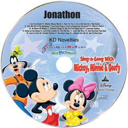 Sing a Long with Mickey Minnie and Goofy Personalized Music CD