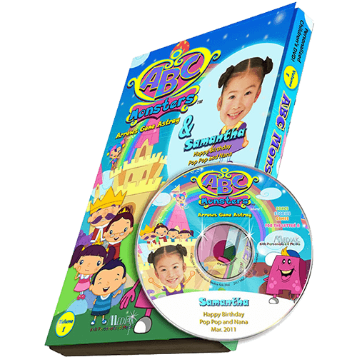 ABC Monsters - Single Episode Personalized Kid's Photo DVD