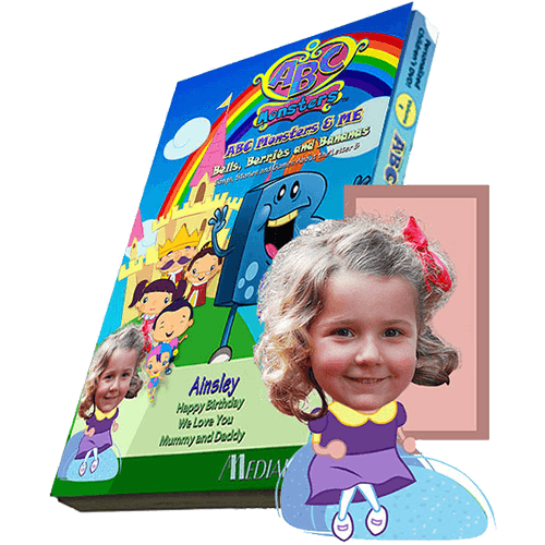 ABC Monsters Series - Two Episodes Photo Personalized Kid's DVD