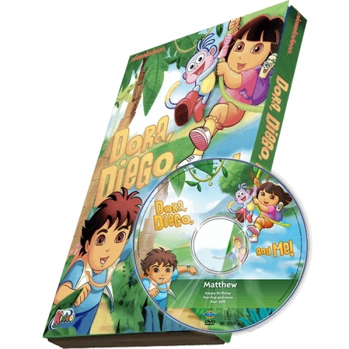 Dora, Diego and Me Kid's Photo Personalized DVD