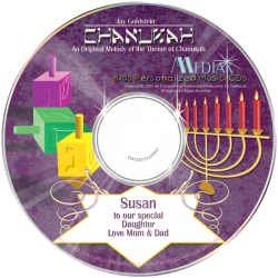 My Chanukah Personalized Children's Music CD