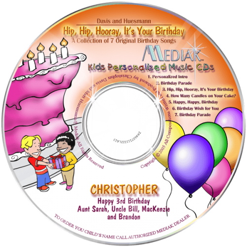 Kids Personalized Birthday Songs CD