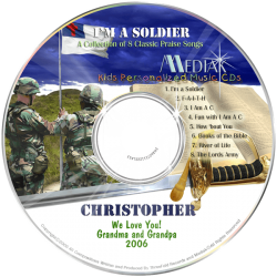 I'm a Soldier Personalized Children's Music CD