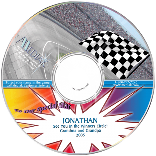 NASCAR Racing Personalized Children's Music CD