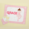 Brunette Ballerina Personalized Puzzle