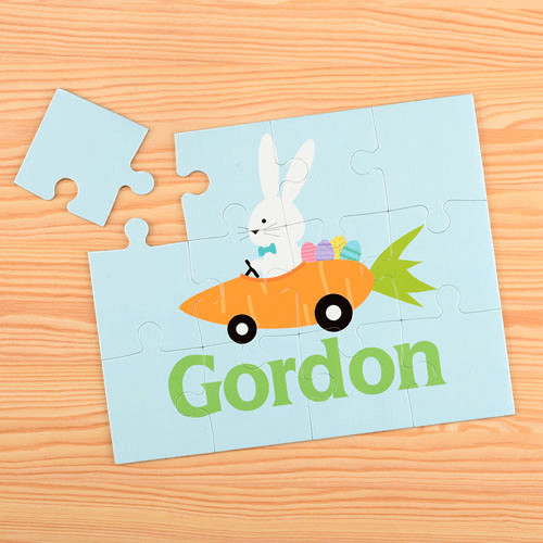 Carrot Car Personalized Kids Puzzle