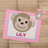 Monkey Girl Personalized Puzzle