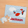 Chevron Plane Personalized Puzzle