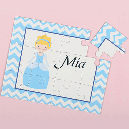 Princess Blonde Personalized Kid's Puzzle