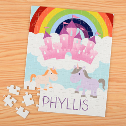 Unicorn Personalized Kids Puzzle