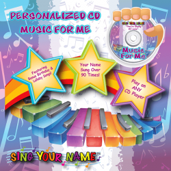Personalized Music for Me CD for Kids