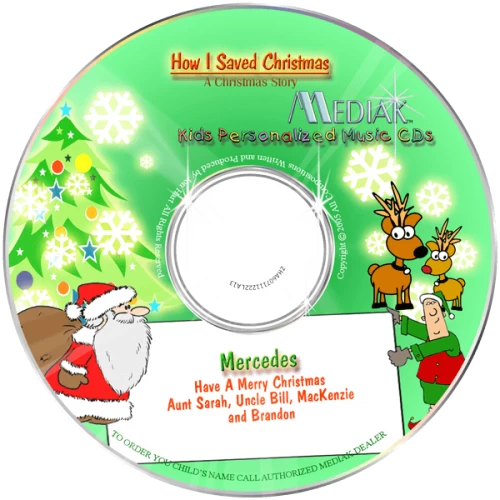 How I Saved Christmas Personalized Children's Music CD